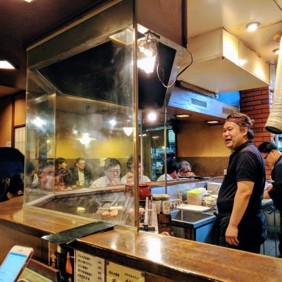 炭火串焼 鉄兵 有楽町店の焼き場